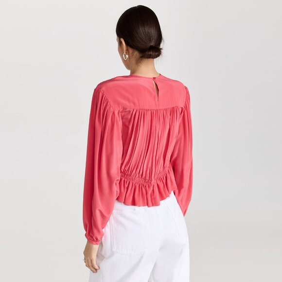 Isabel Marant "Nelino" Top in "Paradise Pink", size 42. Fits like a size 10 ish - Picture 3 of 12
